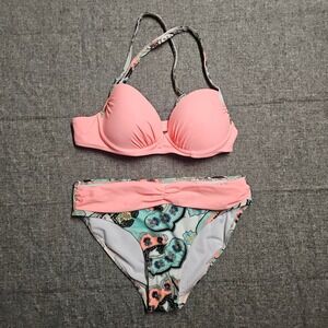 Retro Two‎ Piece Boho Paisley Print Swimwear
